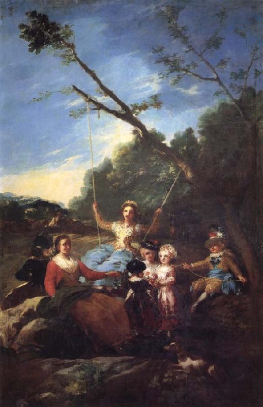 Francisco Goya The Swing oil painting image